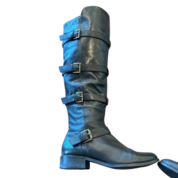 Long Tall Sally Over the Knee Moto Boots - Picture 2 of 7